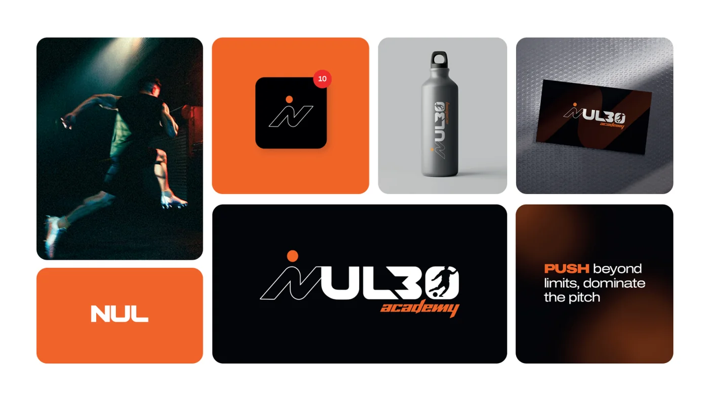 Brand overview with logo and applications