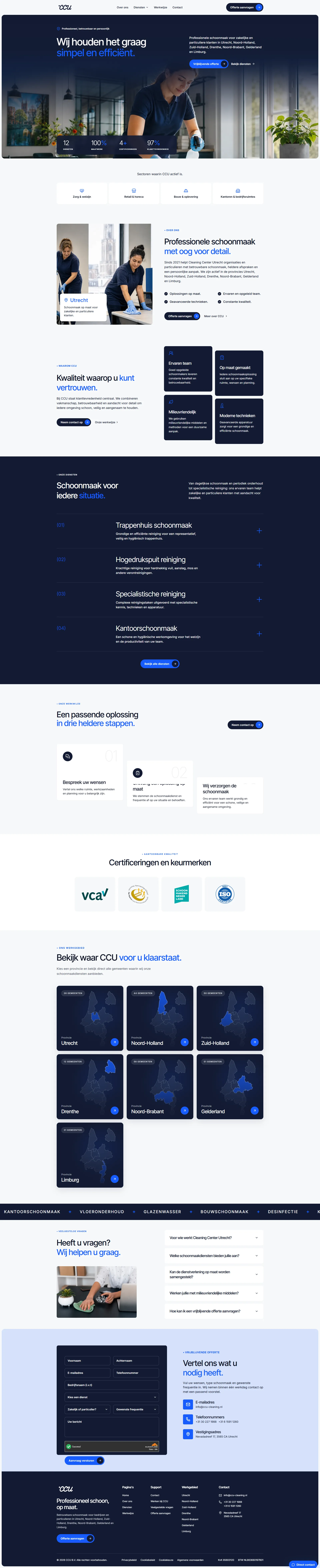 De nieuwe website