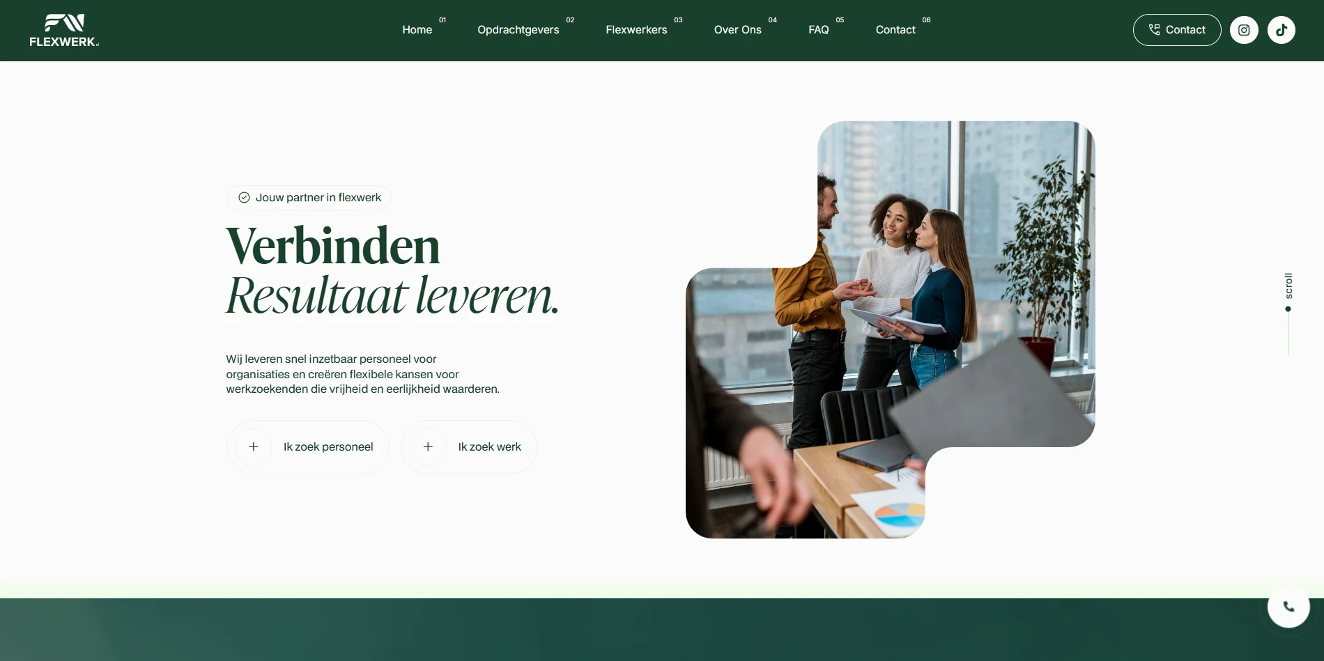 Live website for FlexwerkNL